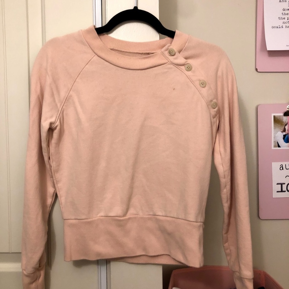Madewell sweatshirt with buttons
